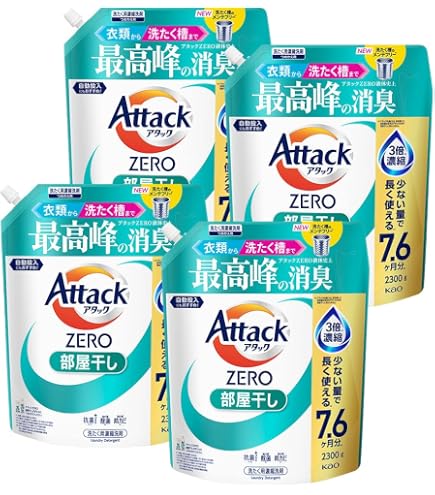 Amazon | 【ケース販売】 アタックZERO 洗濯洗剤 液体 アタック